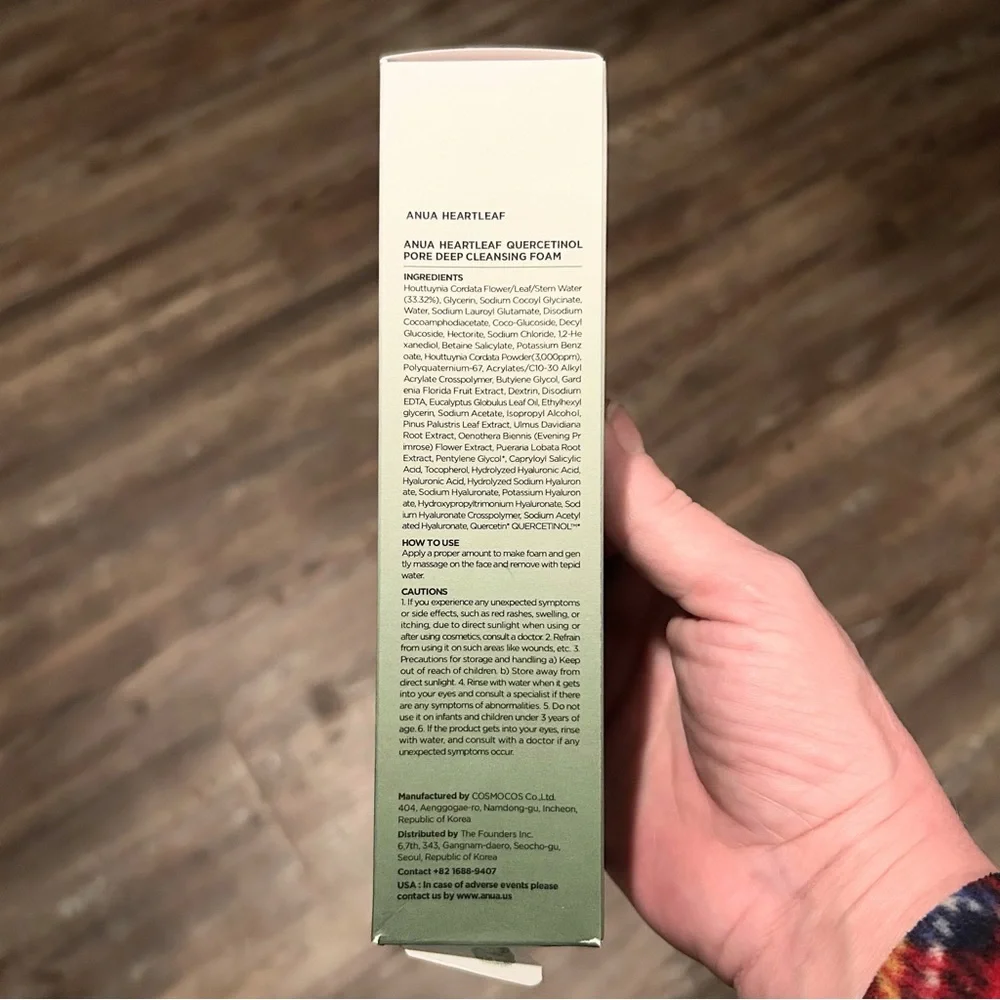 ANUA Heartleaf Quercetinol Pore Deep Cleansing Foam 150ml AUTHENTIC